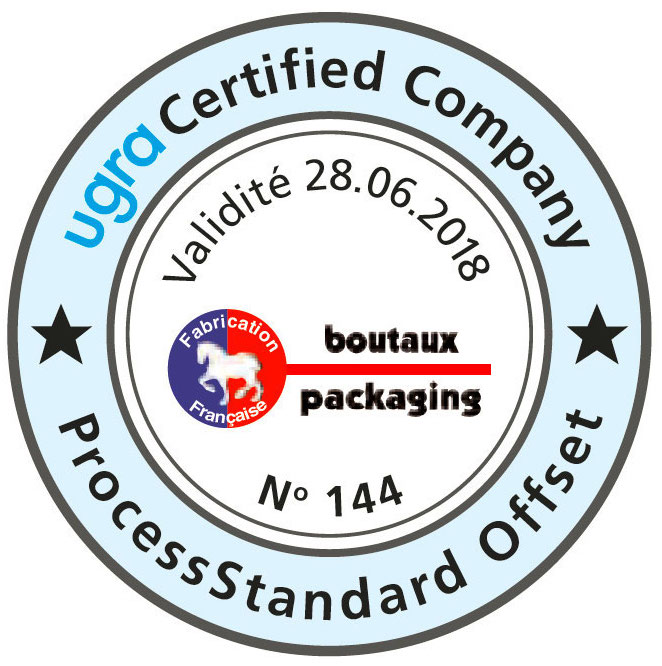 Boutaux Packaging certifiée couleur ISO 12647-2
