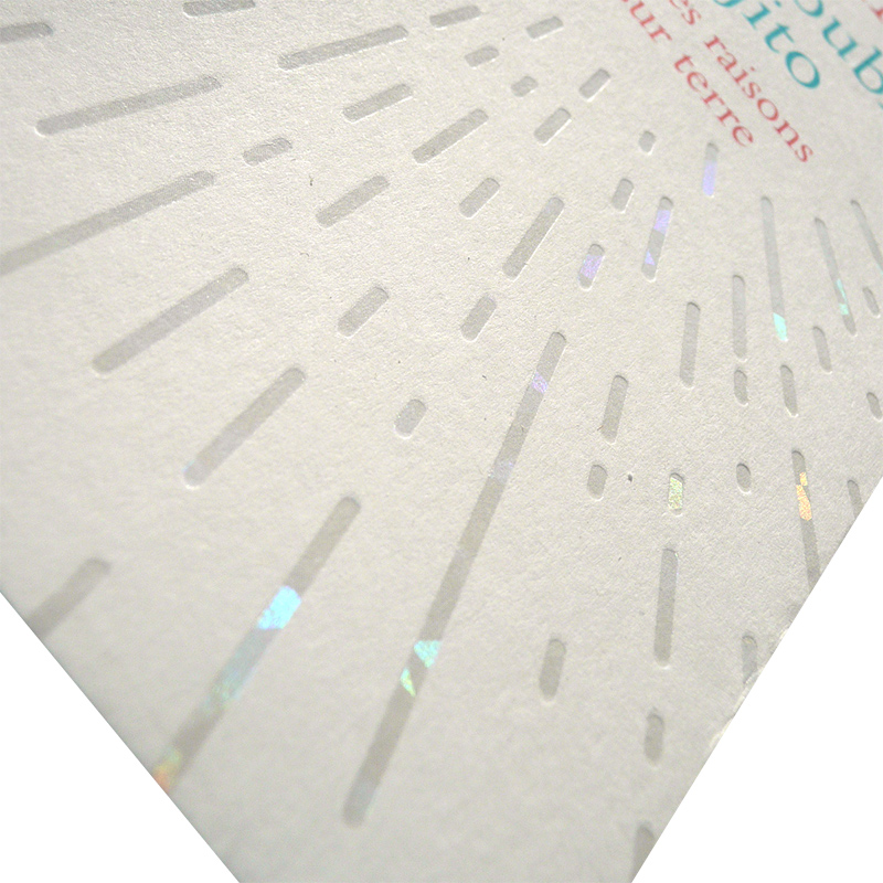 Marquage irisé transparent - Couverture, Édition, Finitions